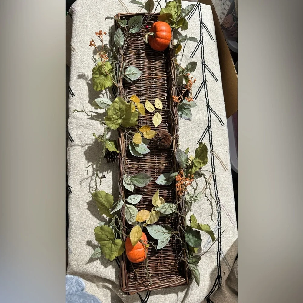 Pottery Barn Faux Autumnal Centerpieces 36” x8”